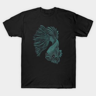 Teal Betta Fish T-Shirt